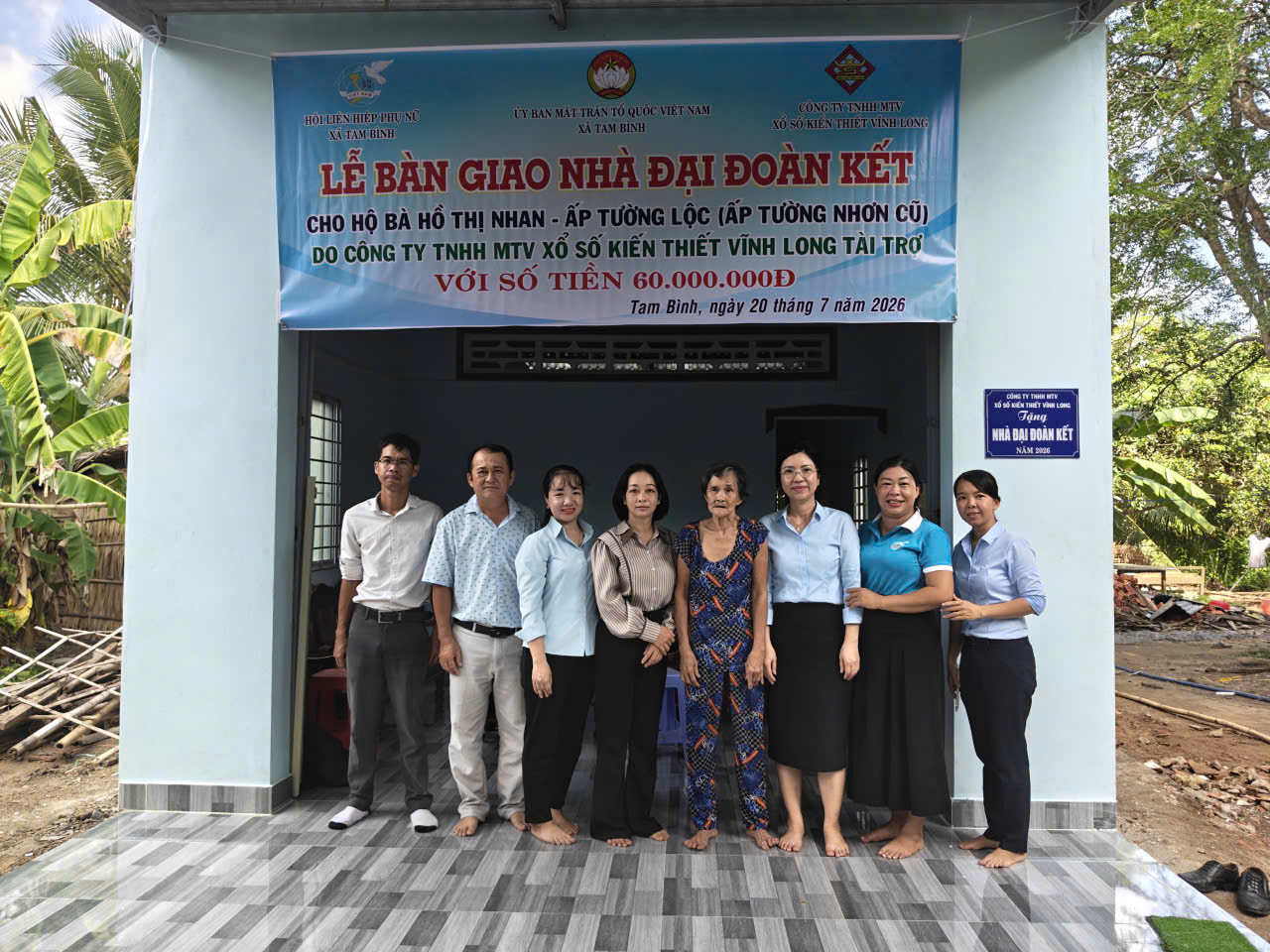 Xã Tam Bình “chung tay vì người nghèo-không để ai bị bỏ lại phía sau”